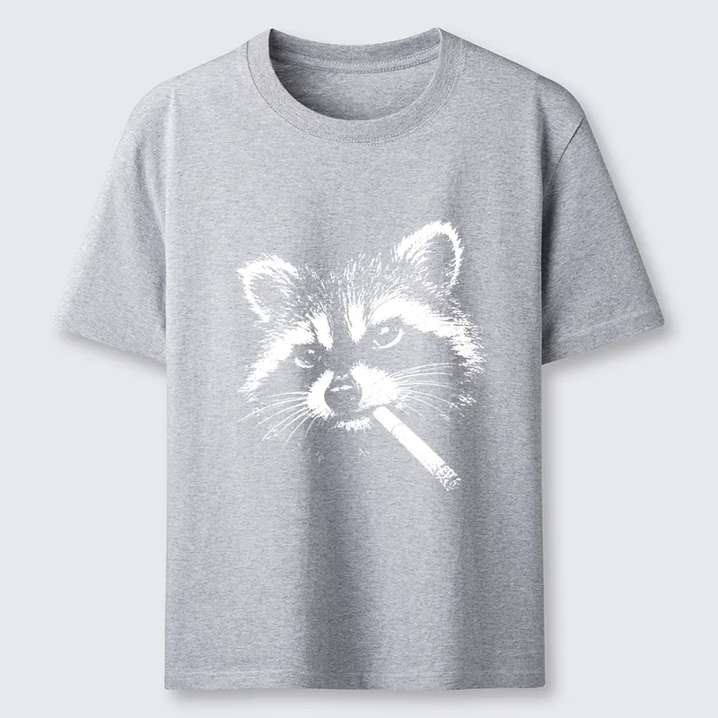 Tokyo-Tiger Vintage Smoking Raccoon Classic T-Shirt