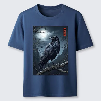 Tokyo-Tiger Full Moon Crow Vibe Classic T-Shirt