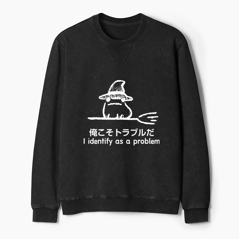 Tokyo-Tiger Mischief Magic Dude Washed Terry Sweatshirt