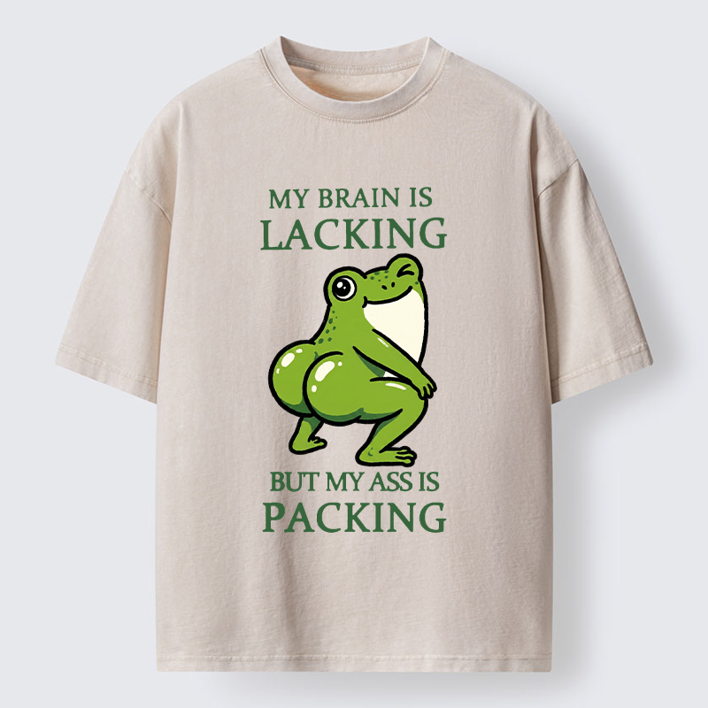 Tokyo-Tiger Funny Booty Frog Meme Washed T-Shirt