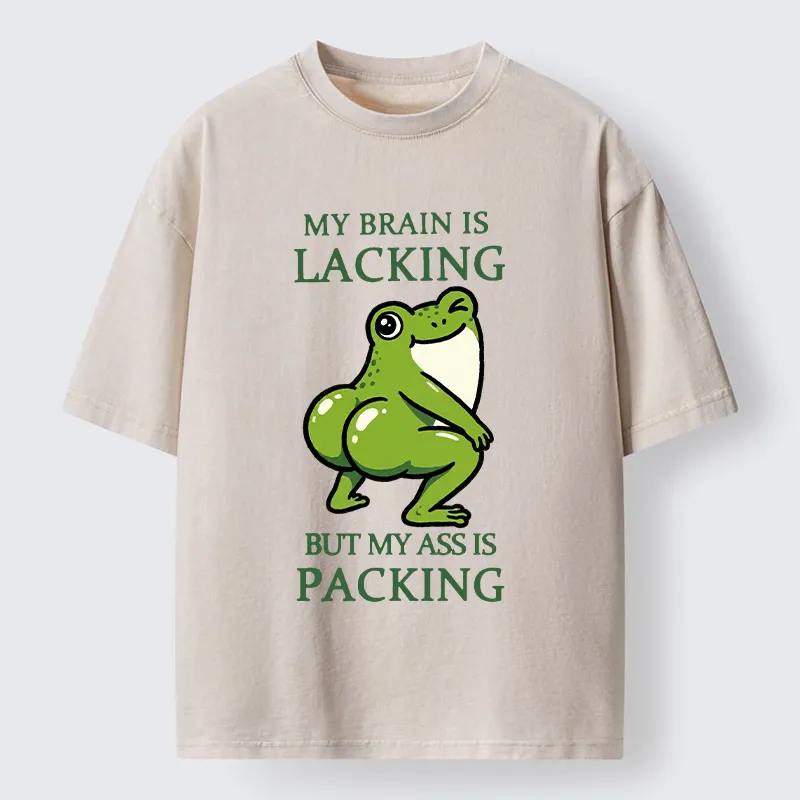 Tokyo-Tiger Funny Booty Frog Meme Washed T-Shirt