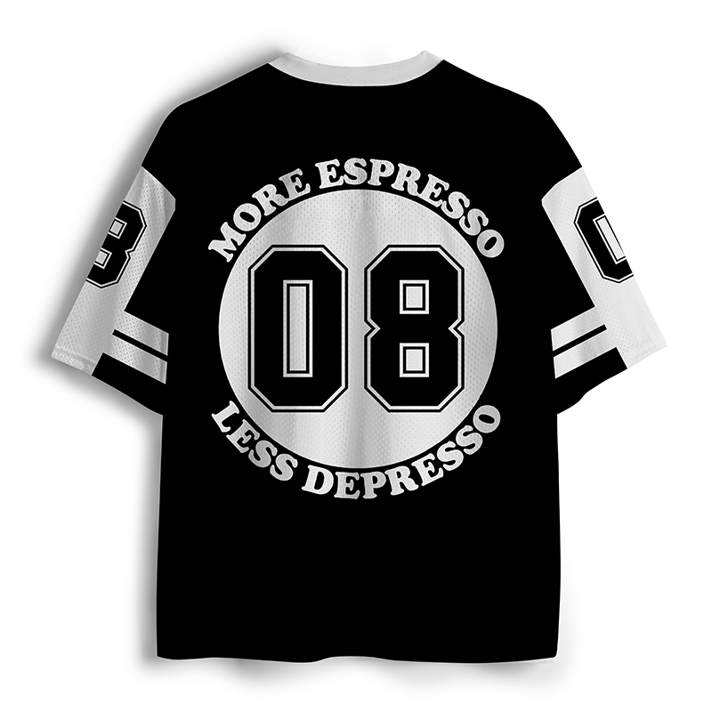 Tokyo-Tiger More Espresso Less Depresso Mesh Jersey