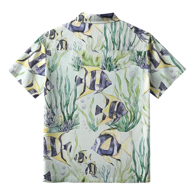 Tokyo-Tiger Tropical Fish Aloha Hawaiian Shirt