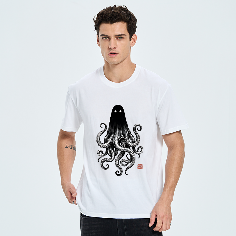 Tokyo-Tiger Spooky Ghost Octopus Classic T-Shirt