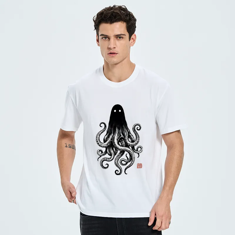 Tokyo-Tiger Spooky Ghost Octopus Classic T-Shirt