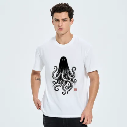 Tokyo-Tiger Spooky Ghost Octopus Classic T-Shirt