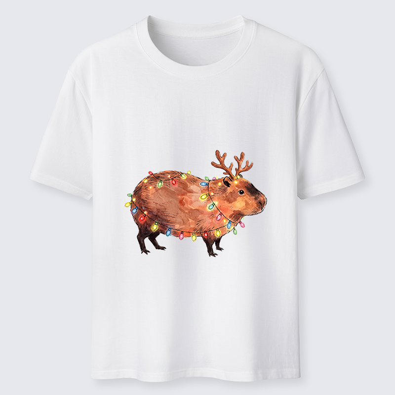 Tokyo-Tiger Christmas Capybara Glow Classic T-Shirt Sale