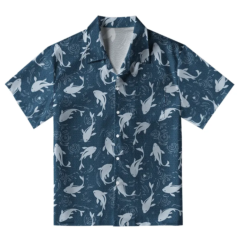 Tokyo-Tiger Dolphins Among The Waves Aloha Hawaiian Shirt