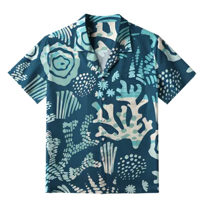 Tokyo-Tiger Ocean Coral Aloha Hawaiian Shirt