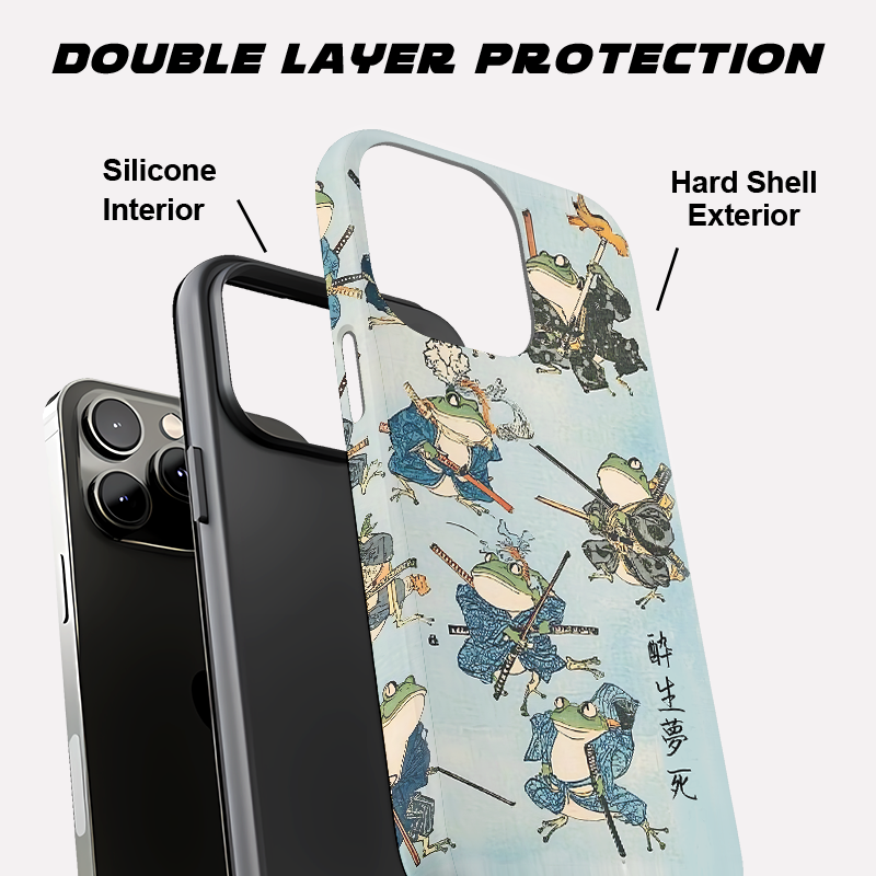Tokyo-Tiger Frog Samurai Phone Case
