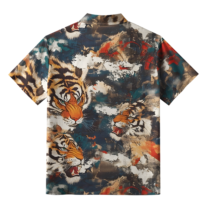 Tokyo-Tiger Wild Roaring Tigers Aloha Hawaiian Shirt