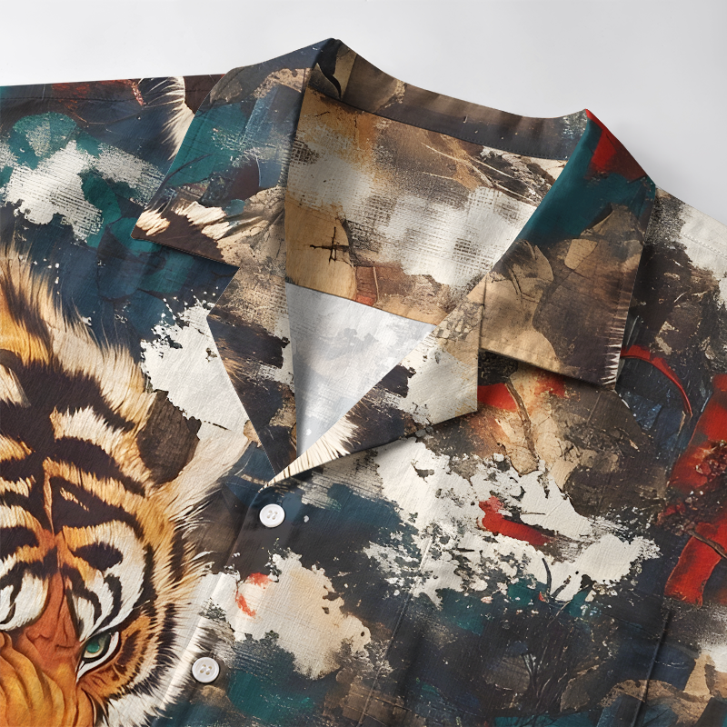 Tokyo-Tiger Wild Roaring Tigers Aloha Hawaiian Shirt