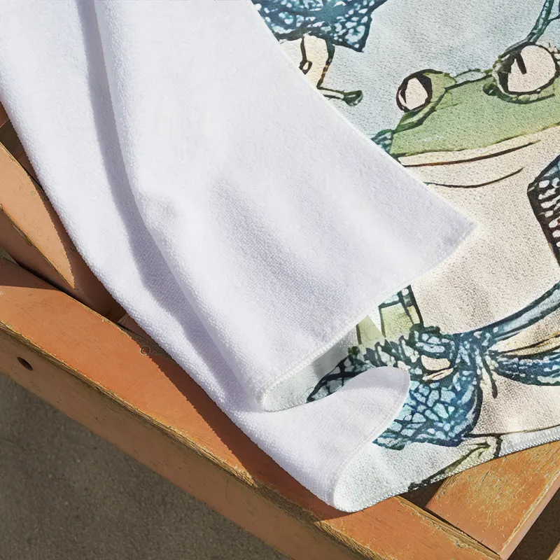 Tokyo-Tiger Frog Samurai Beach Towel