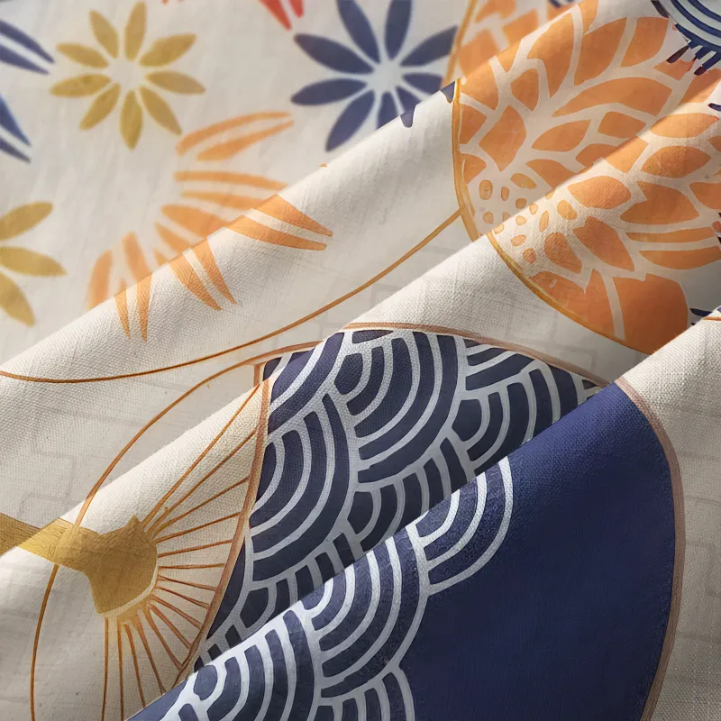 Tokyo-Tiger Japanese Uchiwa Flat Fan Aloha Hawaiian Shirt