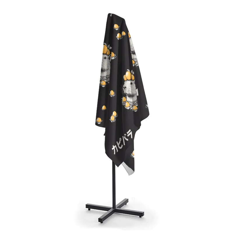 Tokyo-Tiger Cute Capybara And Lemon Beach Towel