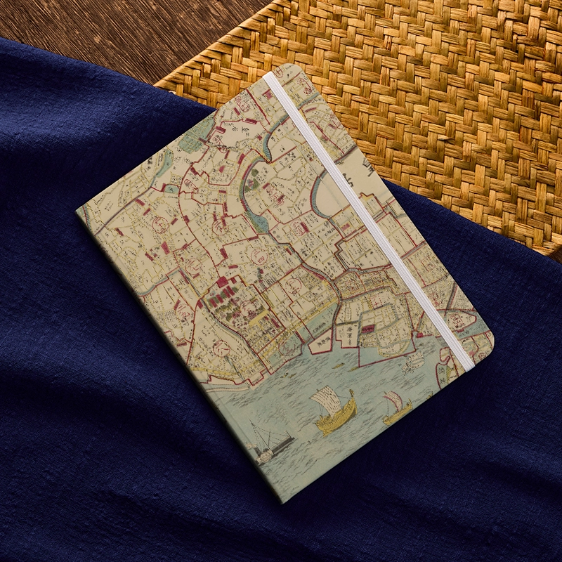 Tokyo-Tiger Vintage Historical Map Notebook