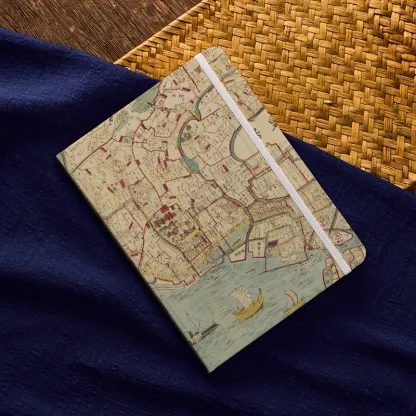 Tokyo-Tiger Vintage Historical Map Notebook