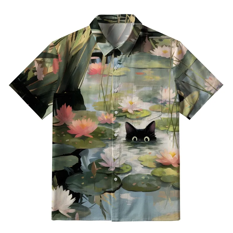 Tokyo-Tiger The Great Wave Off Crane Button-up Shirt Sale