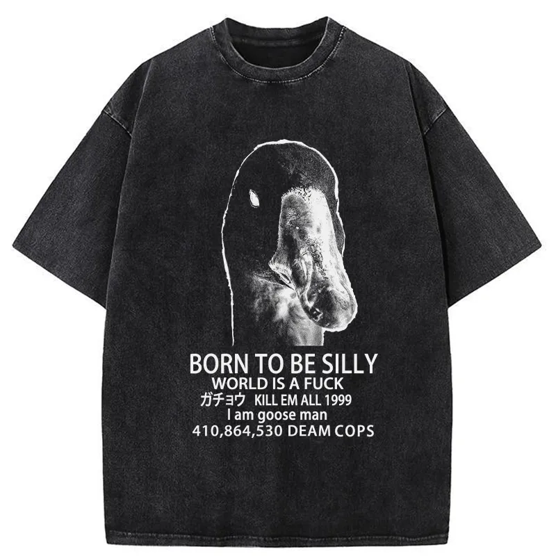 Tokyo-Tiger Born To Be Silly Washed T-Shirt
