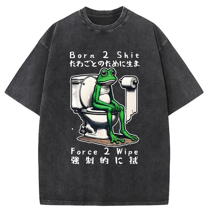 Tokyo-Tiger Melancholy Frog Washed T-Shirt