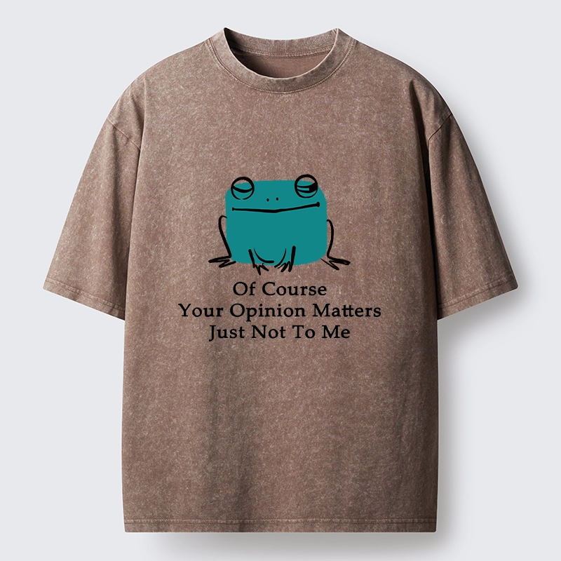 Tokyo-Tiger Cool Frog Unbothered By Others Opinions Washed T-Shirt