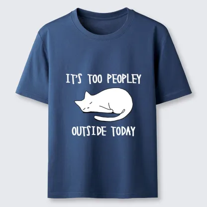 Tokyo-Tiger Funny Meme Quiet Lazy Cat Minimal Line Art Classic T-Shirt