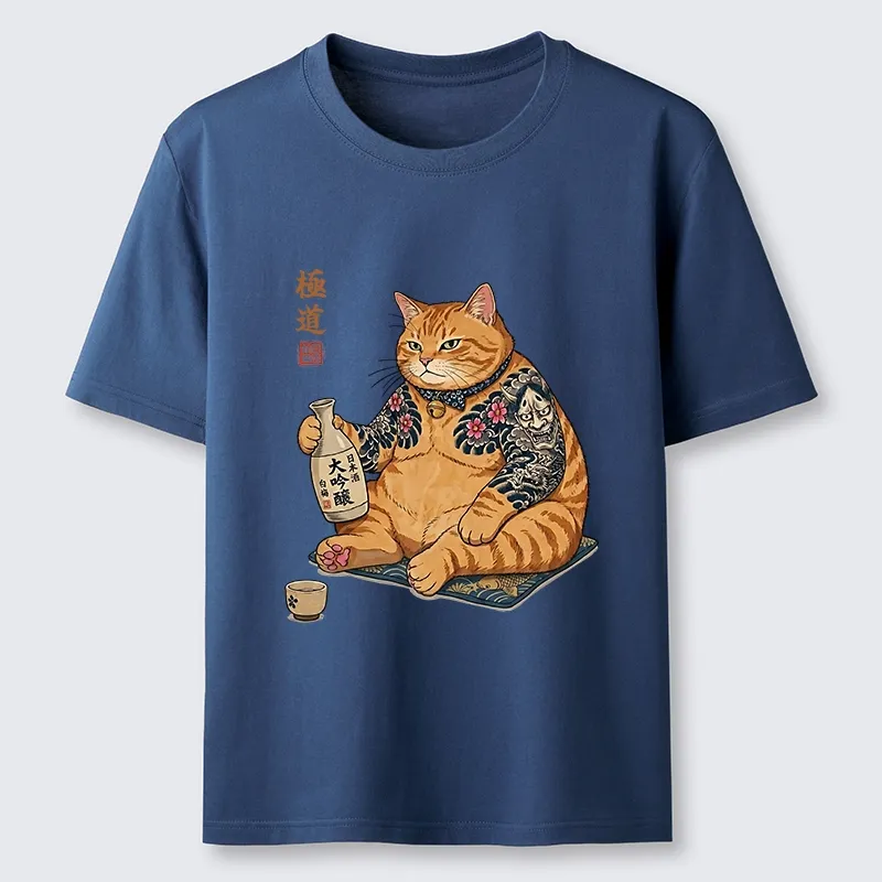 Tokyo-Tiger Traditional Japanese Cat Sake Classic T-Shirt