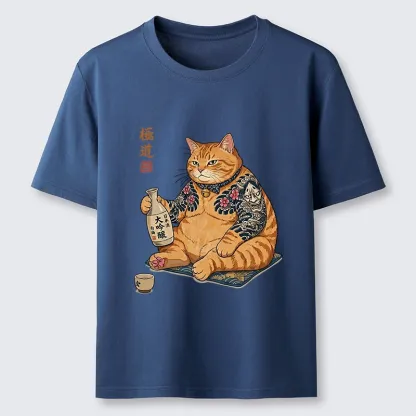 Tokyo-Tiger Traditional Japanese Cat Sake Classic T-Shirt