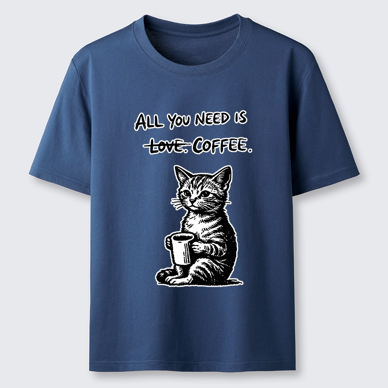 Tokyo-Tiger Cute Cat Coffee Daily Happy Vibe Classic T-Shirt