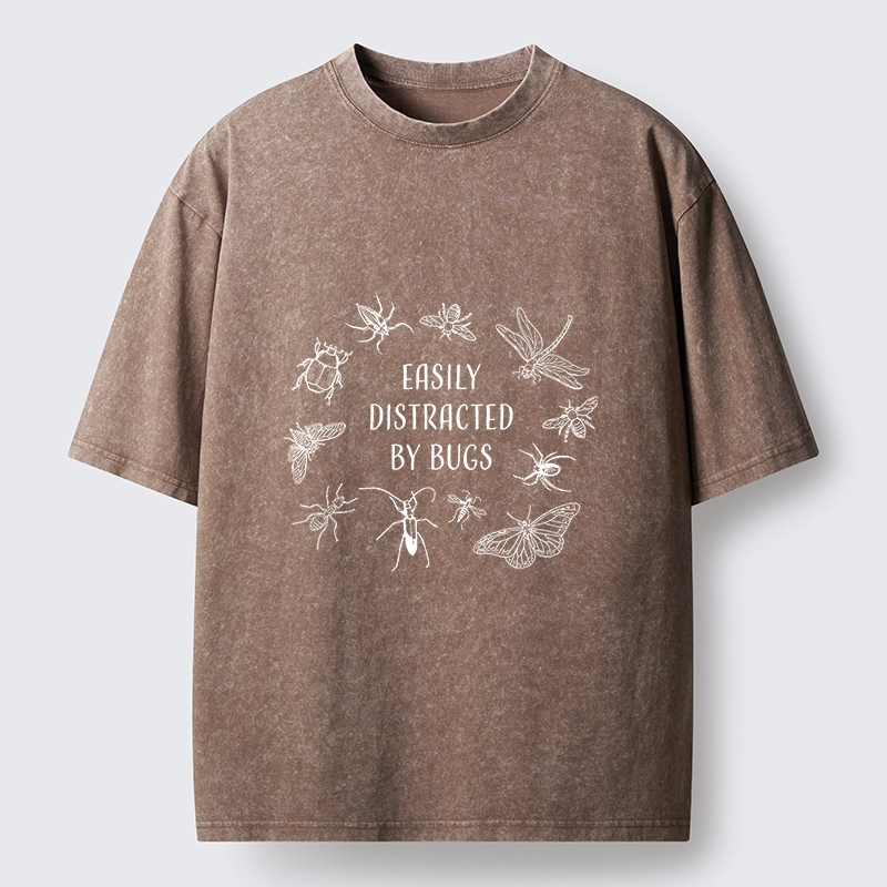 Tokyo-Tiger Funny Bug Lover Distracted Meme Washed T-Shirt