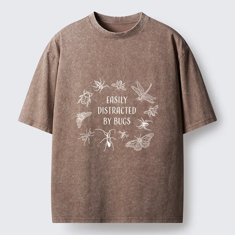 Tokyo-Tiger Funny Bug Lover Distracted Meme Washed T-Shirt