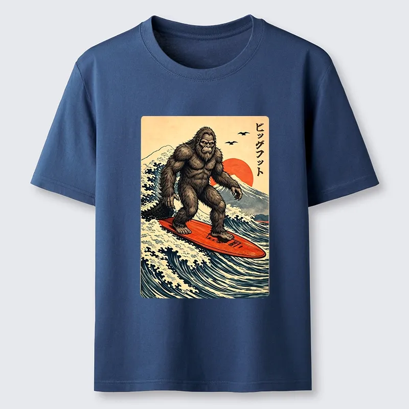 Tokyo-Tiger Myth Beast Surf Fuji Mountain Wave Art Classic T-Shirt