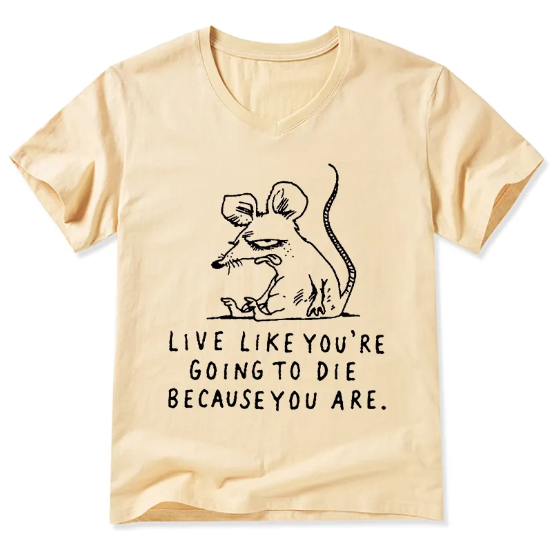 Tokyo-Tiger Funny Meme Sarcastic Rat Life Truth V-Neck Classic T-Shirt