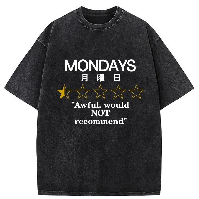 Tokyo-Tiger Not Recommended On Mondays Washed T-Shirt Sale