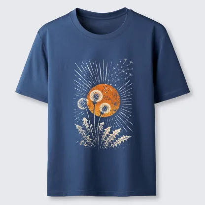 Tokyo-Tiger Calm Sunset Dandelion Graphic Classic T-Shirt