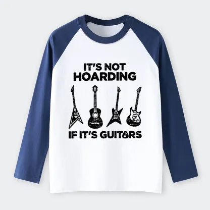 Tokyo-Tiger Music Lover Guitar Hoarding Joke Raglan Long Sleeve T-shirt