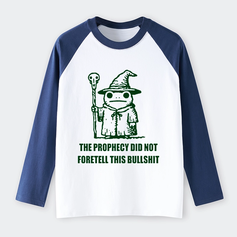 Tokyo-Tiger Funny Meme Wizard Frog Weird Prophecy Raglan Long Sleeve T-shirt