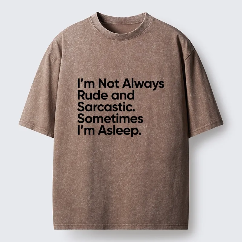 Tokyo-Tiger Sarcastic Funny Text Meme Washed T-Shirt