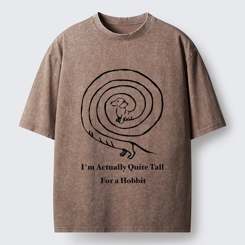 Tokyo-Tiger Loop Sausage Dog Print Washed T-Shirt