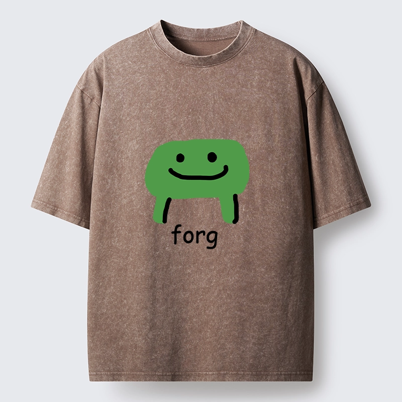 Tokyo-Tiger Smiling Forg Washed T-Shirt