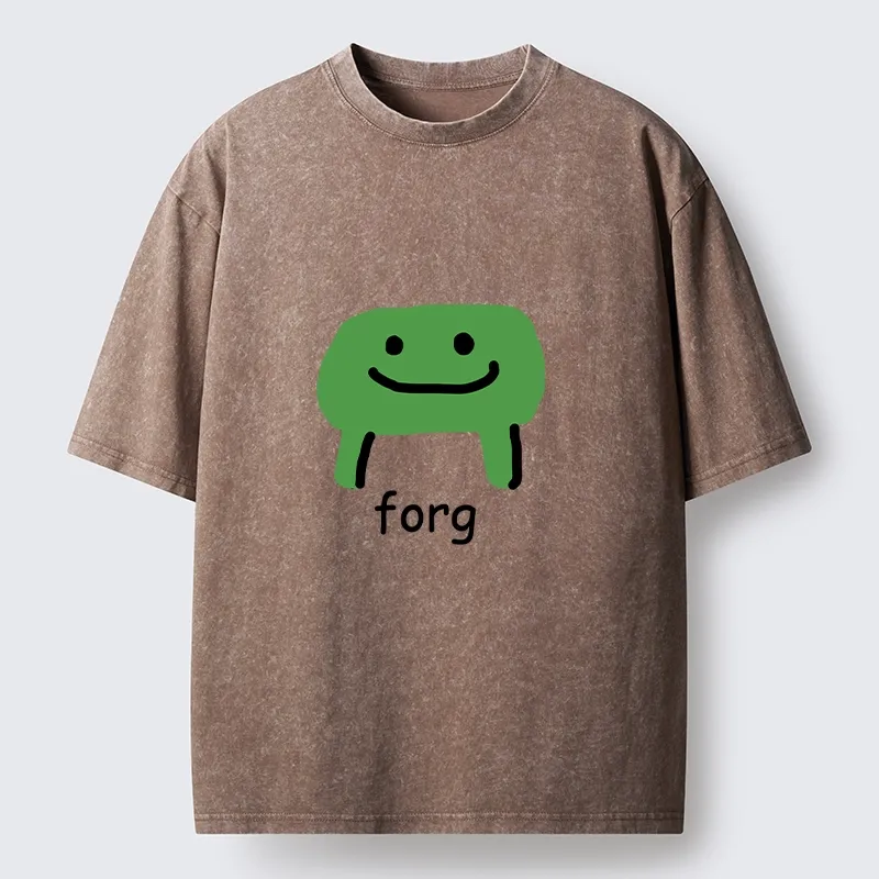 Tokyo-Tiger Smiling Forg Washed T-Shirt
