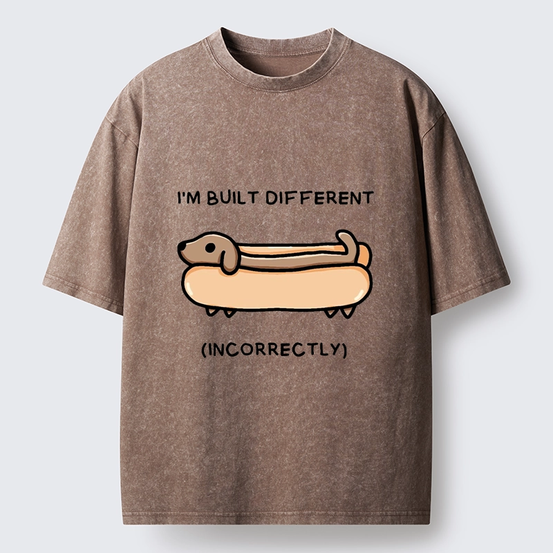 Tokyo-Tiger Built Different Dog Washed T-Shirt