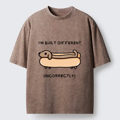 Tokyo-Tiger Built Different Dog Washed T-Shirt