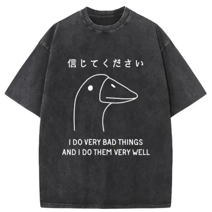 Tokyo-Tiger Please Trust Me Washed T-Shirt