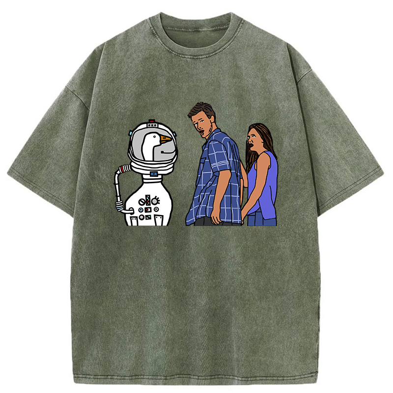 Tokyo-Tiger Man Obsessed With Geese Washed T-Shirt