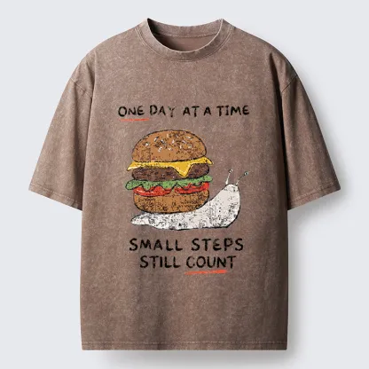 Tokyo‑Tiger Hamburger Snails Meme Washed T-Shirt