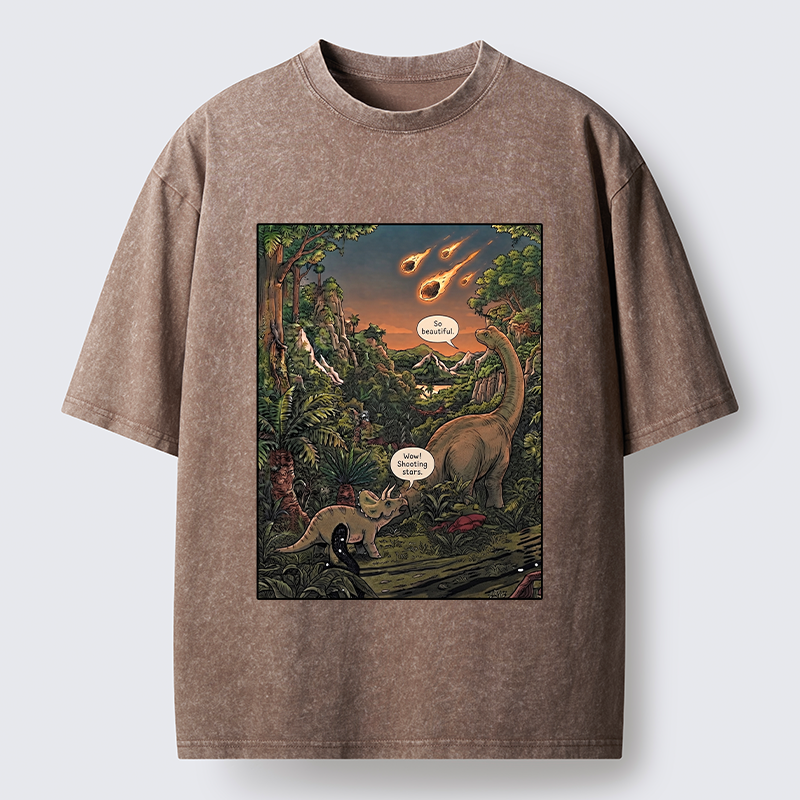 Tokyo‑Tiger Meteor Disaster Funny Washed T-Shirt