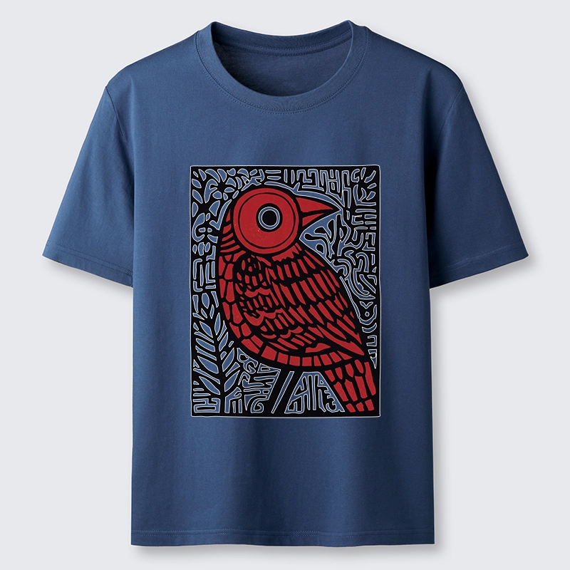 Tokyo-Tiger Retro Woodblock Bird Classic T-Shirt