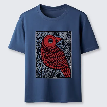 Tokyo-Tiger Retro Woodblock Bird Classic T-Shirt