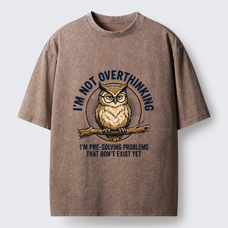 Tokyo-Tiger Overthink Master Owl Washed T-Shirt